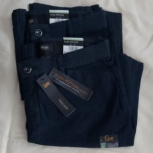 Lee Flex Motion Trousers in Dark Blue